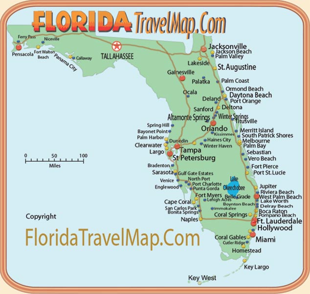 Florida Theme Parks Map 